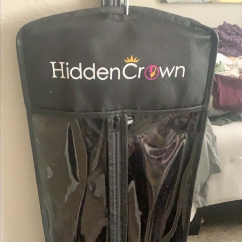 Hidden crown hair extensions